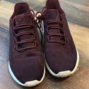 Adidas tubular‎ shadow maroon sneakers size 6.5